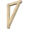 Ekena Millwork Traditional Craftsman Rough Sawn Bracket, Douglas Fir, 4"W x 32"D x 44"H BKT04X32X44TRA04RDF - alternate 1